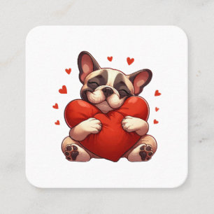 Pitbull Valentine's Day Gifts Square Business Card