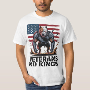 Pitbull Veterans No Kings Proud Dog Lover Gift T-Shirt