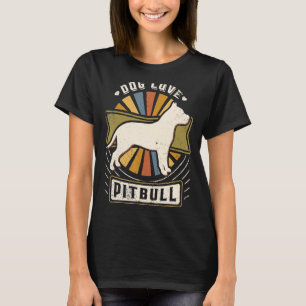 Pitbull Vintage Classic Retro Dog T-Shirt