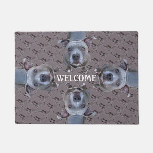 Pitbull Welcome Doormat (Front)