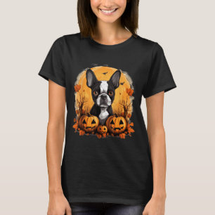 Pitbull Witch Happy Howl O Ween Pumpkin Halloween T-Shirt