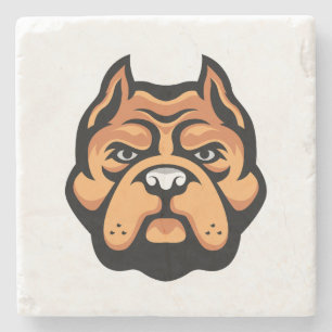 Pitbulls are made for HUGS, not for things. Stone Coaster