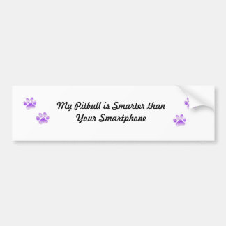 Pitbulls are smarter bumper sticker