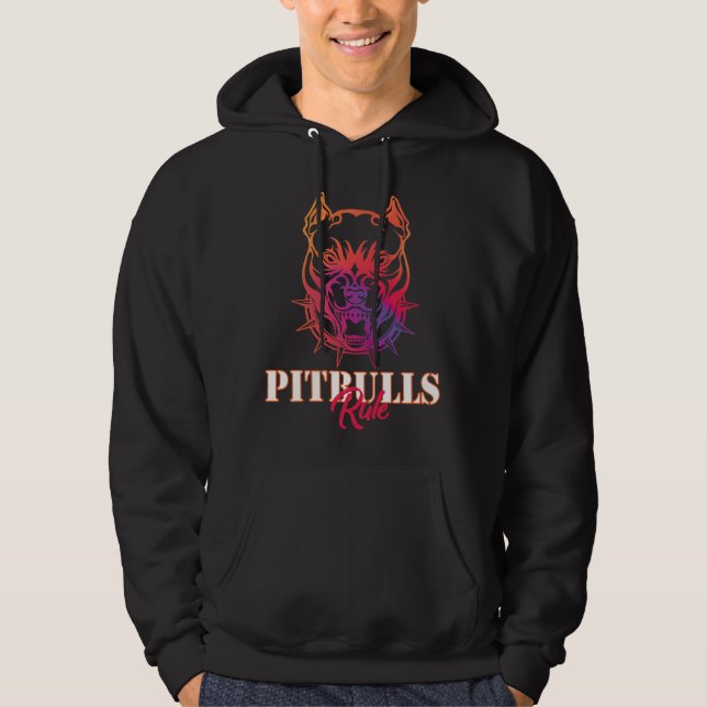 Pitbulls Rule  Hoodie (Front)