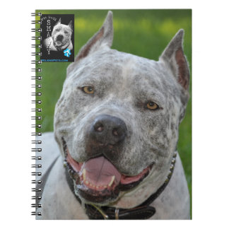 @PitBullSharky Notebook! Happy Pit Bull Smile Face Notebook