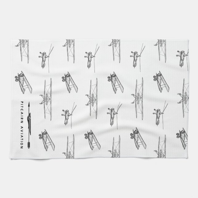Pitcairn Aviation Tea Towel (Horizontal)
