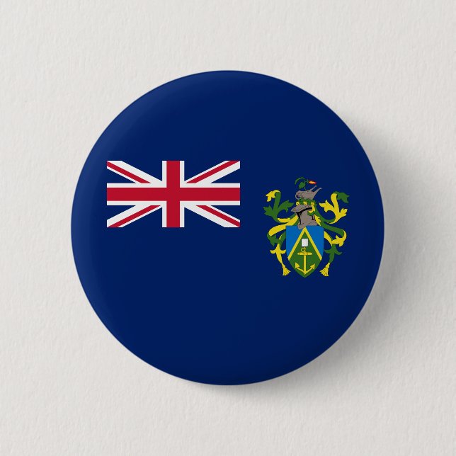 Pitcairn Islands Flag 6 Cm Round Badge (Front)