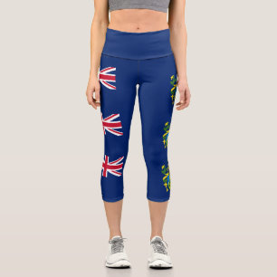 Pitcairn Islands Flag Capri Leggings