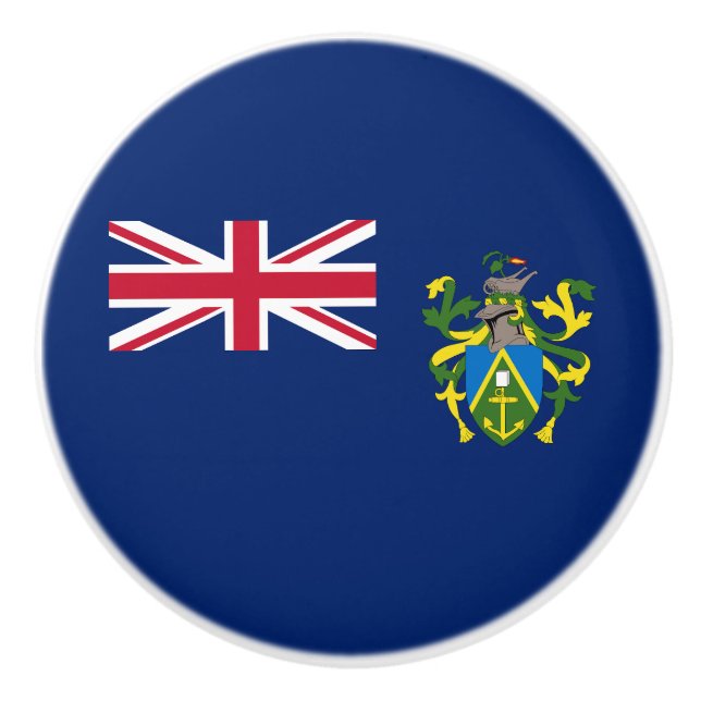 Pitcairn Islands Flag Ceramic Knob (Front)