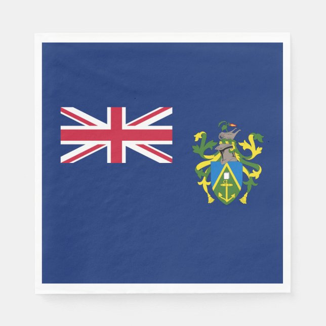 Pitcairn Islands Flag Napkin (Front)