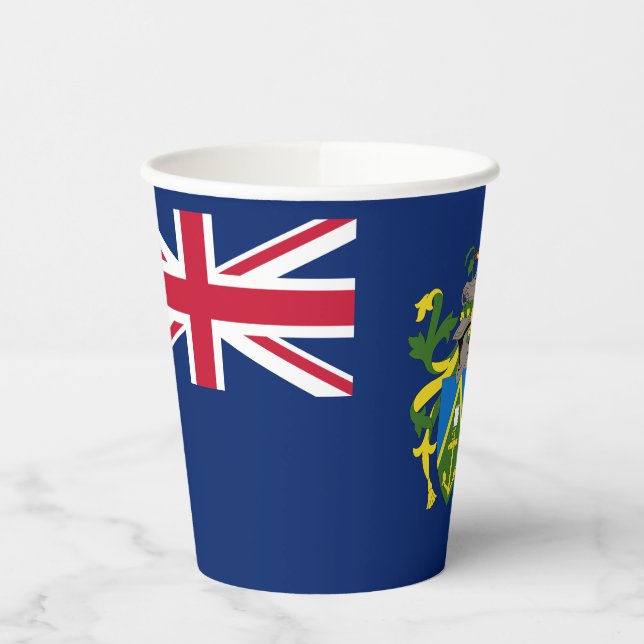 Pitcairn Islands Flag Paper Cups (Left)