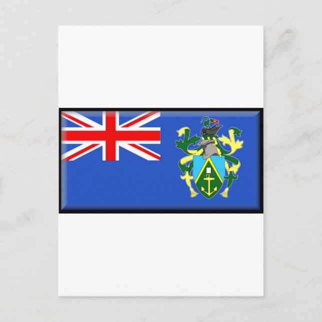 Pitcairn Islands Flag Postcard (Front)