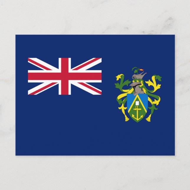 Pitcairn Islands Flag Postcard (Front)