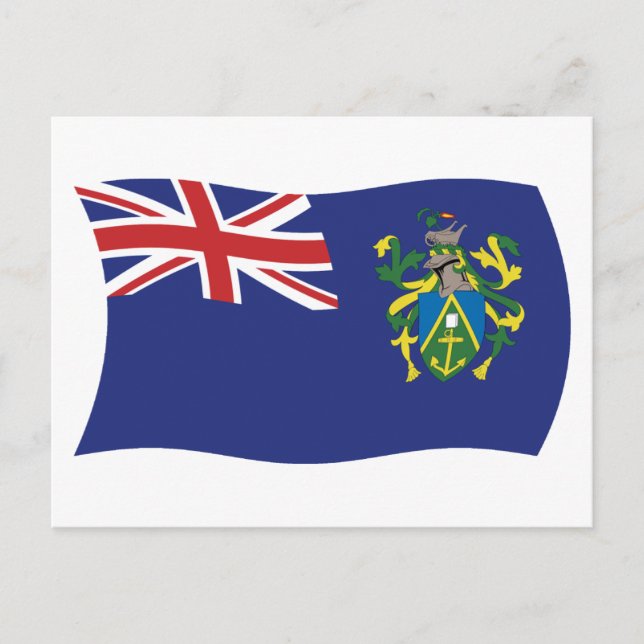 Pitcairn Islands Flag Postcard (Front)