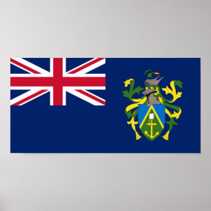 Pitcairn Islands Flag Poster