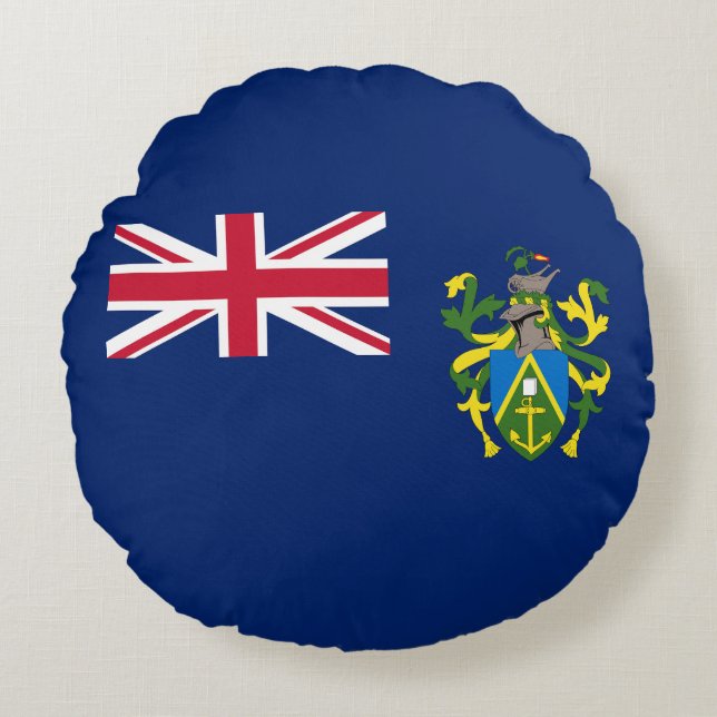 Pitcairn Islands Flag Round Cushion (Front)