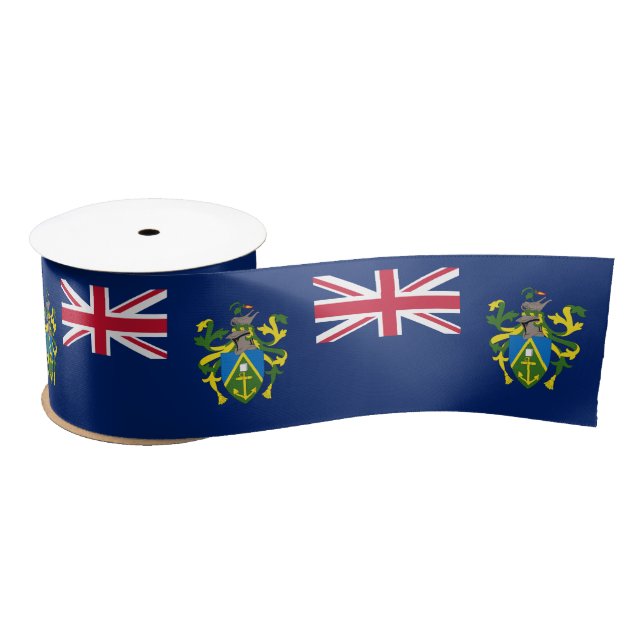 Pitcairn Islands Flag Satin Ribbon (Spool)