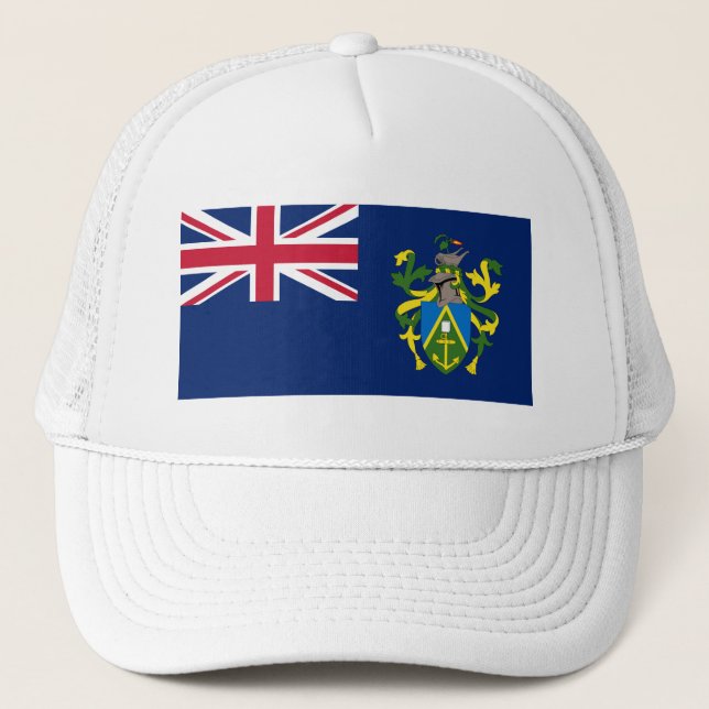 Pitcairn Islands Flag Trucker Hat (Front)