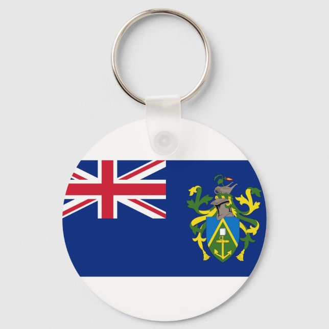 Pitcairn Islands National World Flag Key Ring (Front)