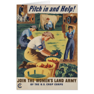 Pitch in and Help Join the Women's Land Army