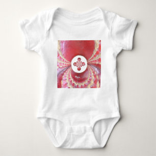 Pitch Kaleidoscope: Cricket Balls The Game's Heart Baby Bodysuit