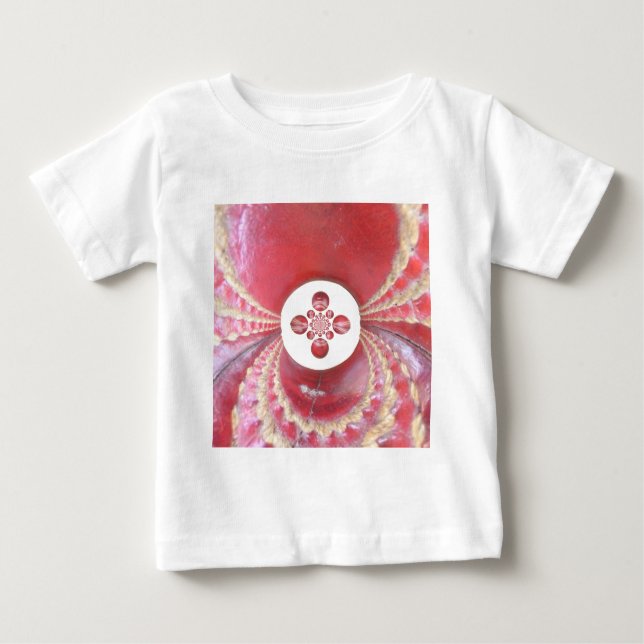 Pitch Kaleidoscope: Cricket Balls The Game's Heart Baby T-Shirt (Front)