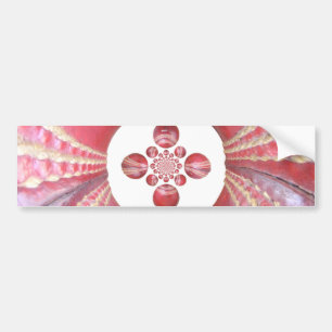 Pitch Kaleidoscope: Cricket Balls The Game's Heart Bumper Sticker