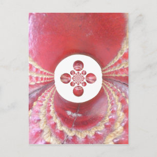 Pitch Kaleidoscope: Cricket Balls The Game's Heart Postcard