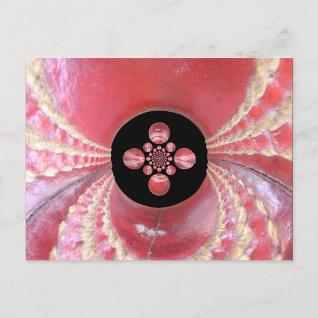 Pitch Kaleidoscope: Cricket Balls The Game's Heart Postcard (Front)