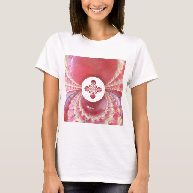 Pitch Kaleidoscope: Cricket Balls The Game's Heart T-Shirt (Front)