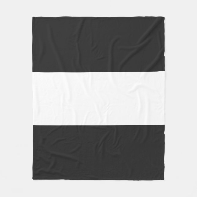 Pitch Pastel & Soft White Bar Design Fleece Blanket (Front)