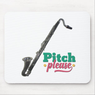 Pitch Please: Bass Clarinet Mouse Pad