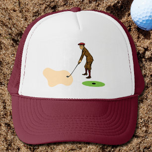 Pitch Shot by Panic-stricken Duffer Golf Trucker Hat