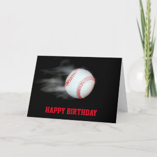 Pitch The Ball Baseball Team Player Personalised Card