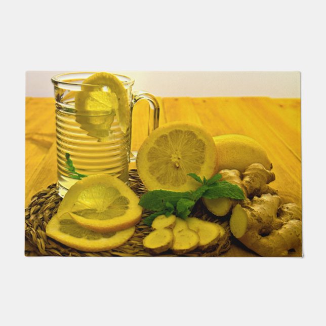 Pitcher of Lemon Tea Doormat (Front)