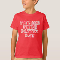 Pitcher Pitch Batter Bat Baseball Funny Kids
