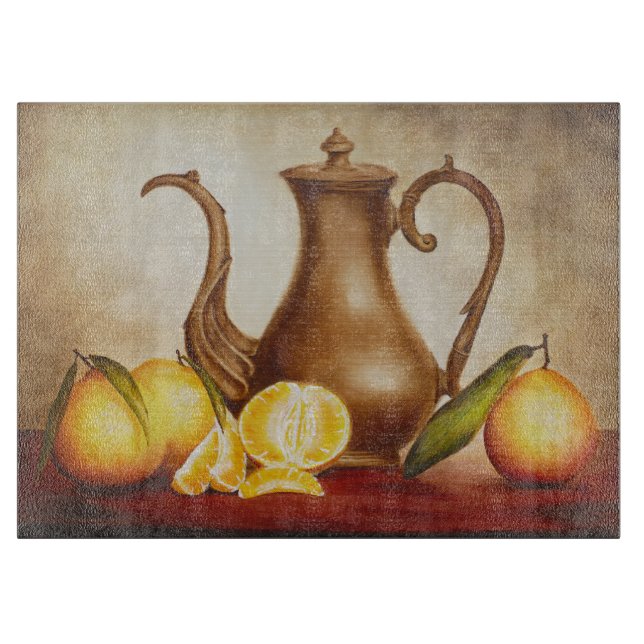 Pitcher with Oranges Cutting Board (Front)