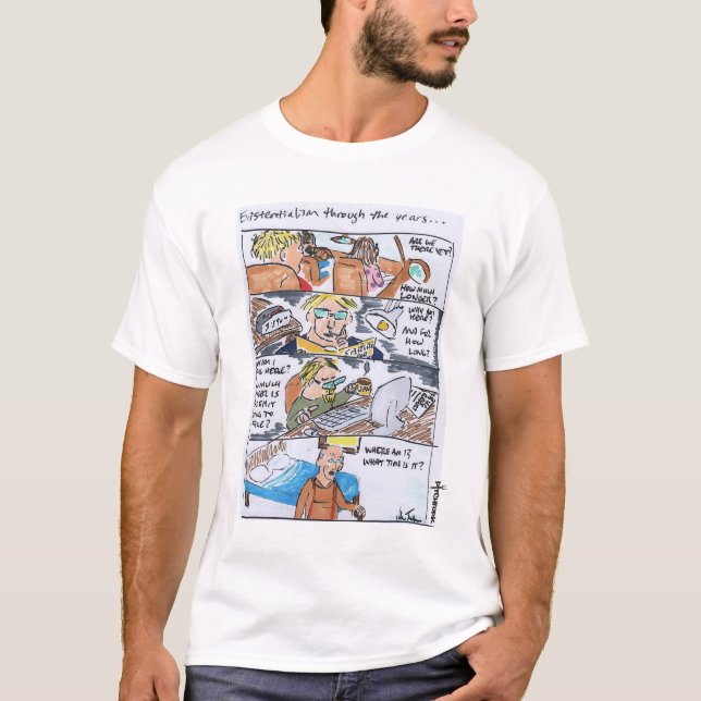 Pitchfork Existentialism by Johann Tienhaara T-Shirt (Front)