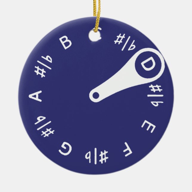 Pitchpipe Ceramic Ornament (Front)