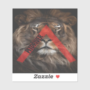 PitDriver Lion Logo Sticker