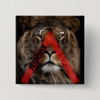 PitDriver Lion Logo Swag Button