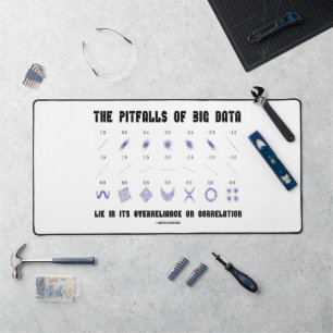 Pitfalls Of Big Data Lie Overreliance Correlation Desk Mat