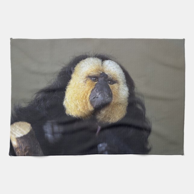 Pithecia pithecia tea towel (Horizontal)