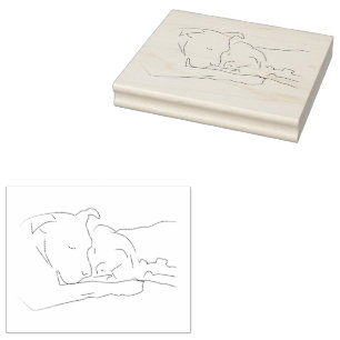 Pitifully in Love Rubber Stamp