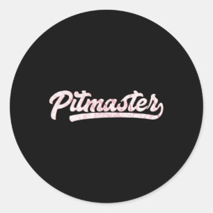 Pitmaster 100% Bbq Pitmaster Shirts  Classic Round Sticker