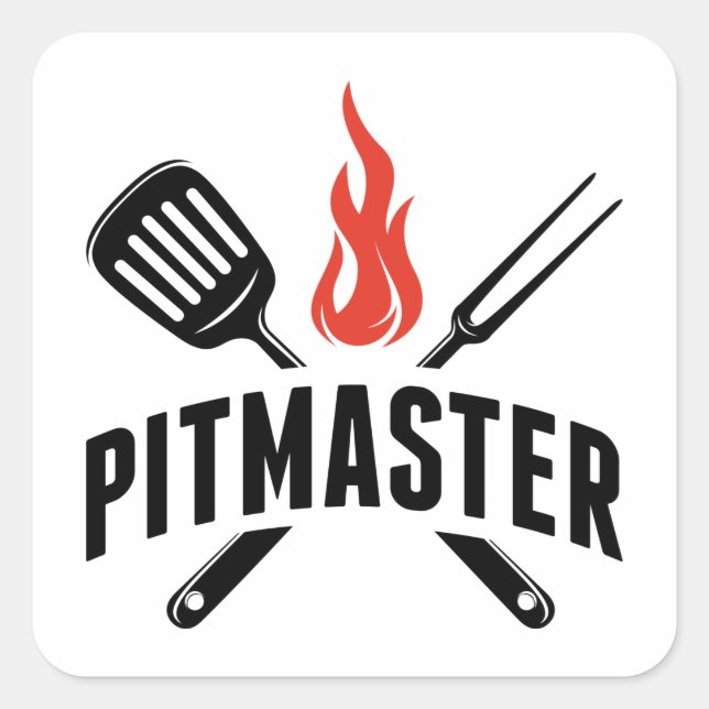 Pitmaster Square Sticker (Front)