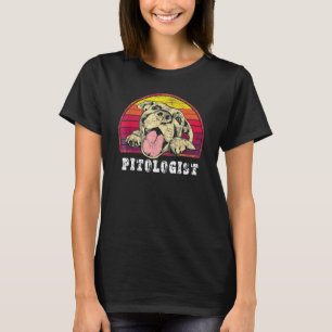 Pitologist Pit Bull Pitty Velvet Hippo Pitbull Lo T-Shirt