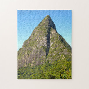 Piton Peaks Saint Lucia. Jigsaw Puzzle