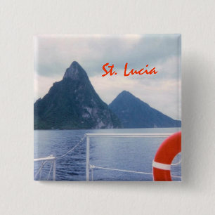 Pitons from the Sea 15 Cm Square Badge