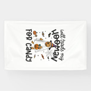 Pitpull Dog Halloween Ghost Spooky Banner